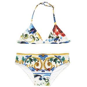 NWT Dolce & Gabbana Florentine Tile 2 Piece Bikini